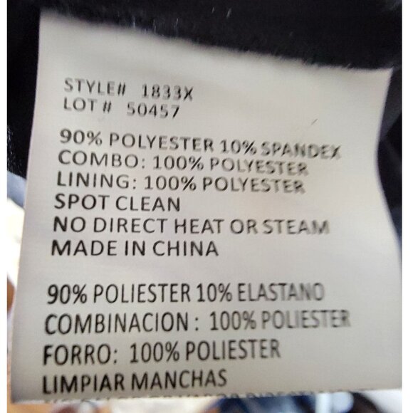 Xscape Beaded Illusion Bodice Velvet Evening Gown, Black & Gold, Womens Size 2 - Picture 12 of 12